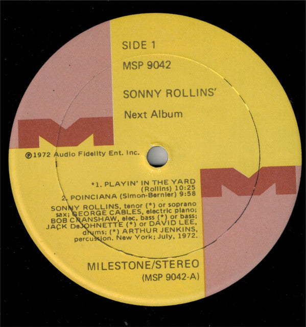 Sonny Rollins - Next Album (Vinyl, LP, Album) Very Good Plus (VG+) / Very Good Plus (VG+)