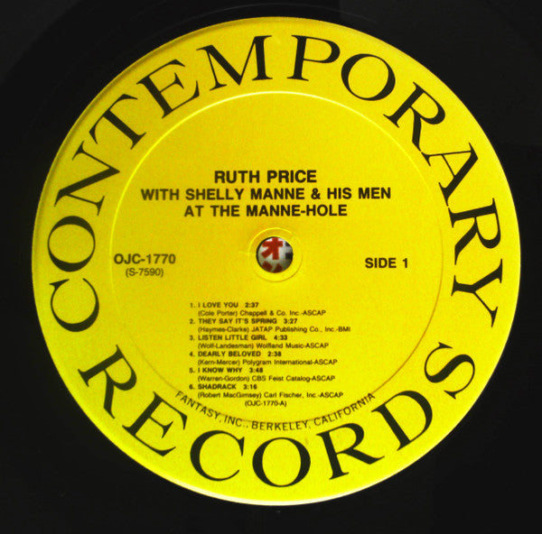 Ruth Price - At The Manne Hole (Vinyl, LP, Album, Stereo, Reissue, Remastered, Limited Edition) Very Good Plus (VG+) / Very Good Plus (VG+)