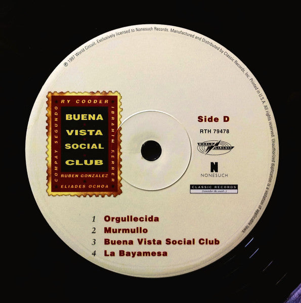 Buena Vista Social Club - Buena Vista Social Club (2xVinyl, LP, Album, Reissue) Near Mint (NM or M-) / Very Good Plus (VG+)