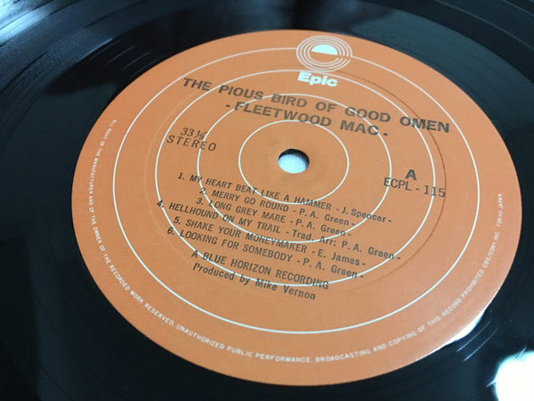 Fleetwood Mac - The Pious Bird Of Good Omen (Vinyl, LP, Compilation) Very Good Plus (VG+) / Very Good Plus (VG+)