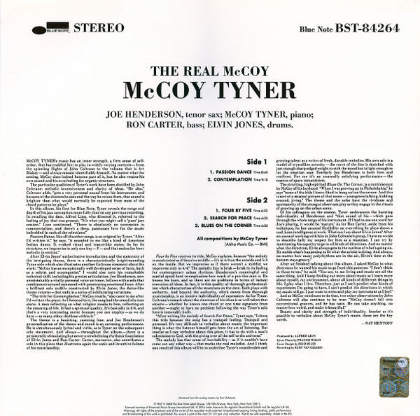 McCoy Tyner - The Real McCoy (Vinyl, LP, Album, Reissue) Very Good Plus (VG+) / Very Good Plus (VG+)