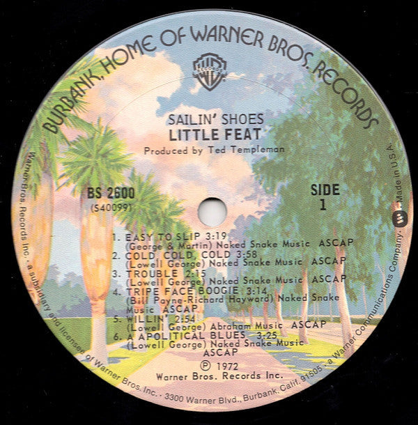 Little Feat - Sailin' Shoes (Vinyl, LP, Album, Repress) Very Good (VG) / Very Good (VG)