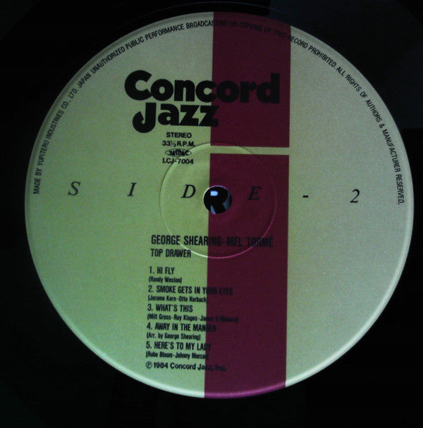 George Shearing - Top Drawer (Vinyl, LP, Album) Near Mint (NM or M-) / Very Good Plus (VG+)