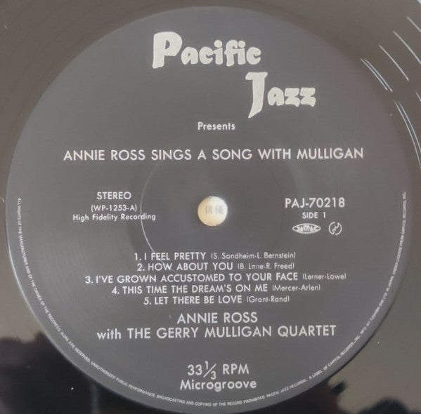 Annie Ross - Sings A Song With Mulligan! (Vinyl, LP, Album, Reissue...