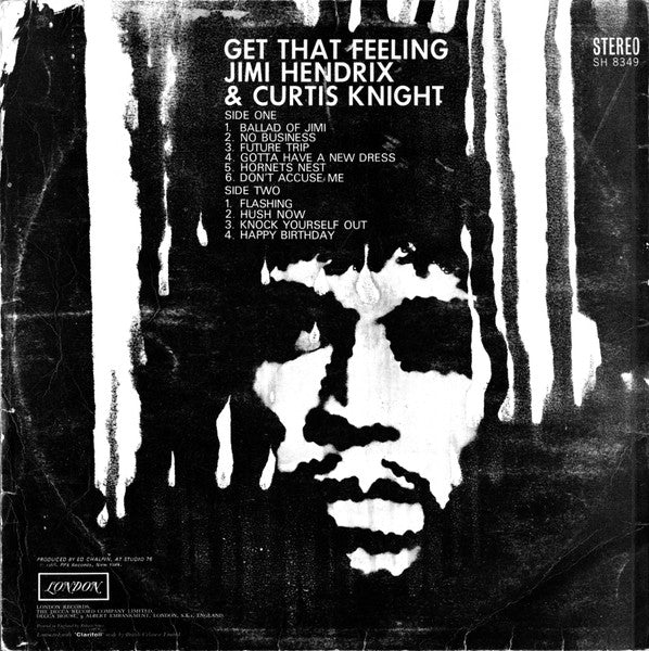 Jimi Hendrix - Get That Feeling (Vinyl, LP, Album, Stereo) Very Good Plus (VG+) / Very Good (VG)