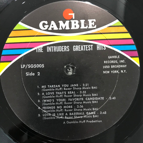 The Intruders - Greatest Hits (Vinyl, LP, Compilation) Very Good (VG) / Good Plus (G+)