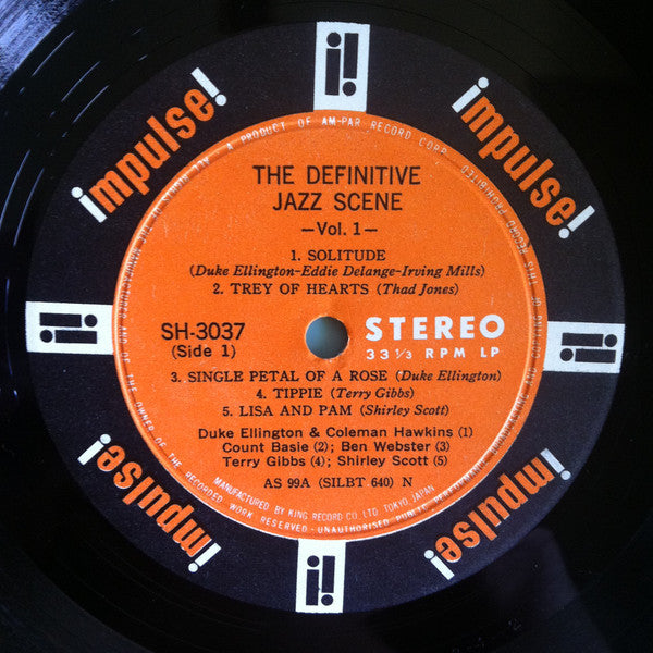 Various - The Definitive Jazz Scene Vol. 1 (Vinyl, LP, Stereo, Compilation) Very Good Plus (VG+) / Very Good Plus (VG+)