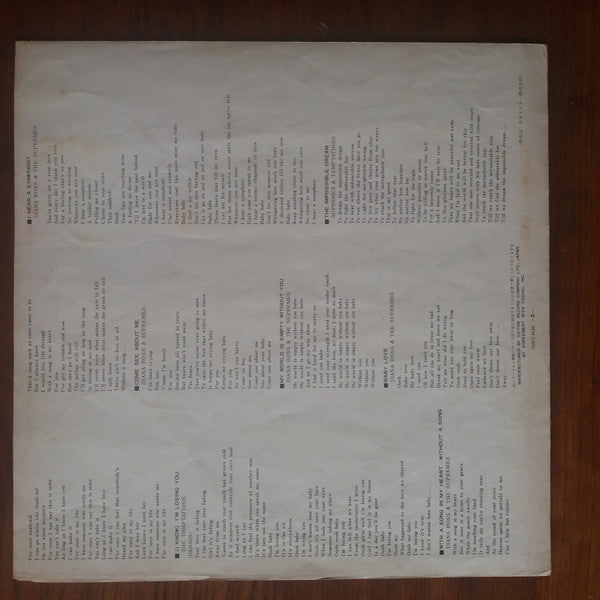 The Supremes - The Original Sound Track From TCB (Vinyl, LP, Album, Stereo) Very Good Plus (VG+) / Good Plus (G+)