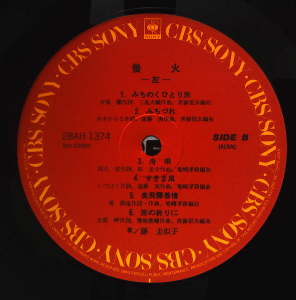 Keiko Fuji - Hotaka-Right/Left- (Vinyl, LP, Album, Stereo) Very Good Plus (VG+) / Very Good Plus (VG+)