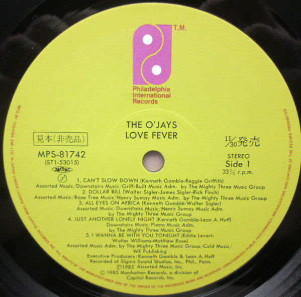 The O'Jays - Love Fever (Vinyl, LP, Album, Promo) Good Plus (G+) / Good Plus (G+)