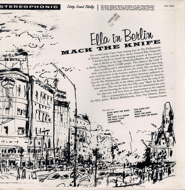Ella Fitzgerald - Mack The Knife・Ella In Berlin (Vinyl, LP, Album, ...