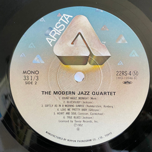 The Modern Jazz Quartet - Modern Jazz Quartet (Vinyl, LP, Album, Reissue, Remastered, Mono) Near Mint (NM or M-) / Very Good Plus (VG+)