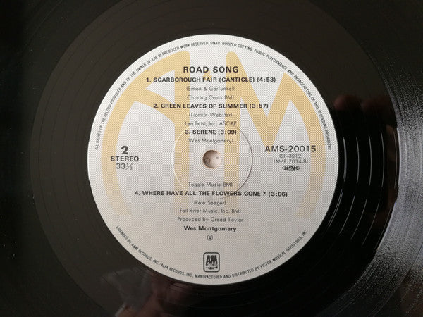 Wes Montgomery - Road Song (Vinyl, LP, Album, Reissue) Near Mint (NM or M-) / Good Plus (G+)