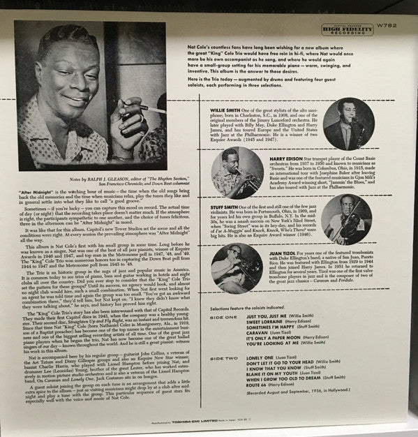 The Nat King Cole Trio - After Midnight (Vinyl, LP, Album, Reissue,...