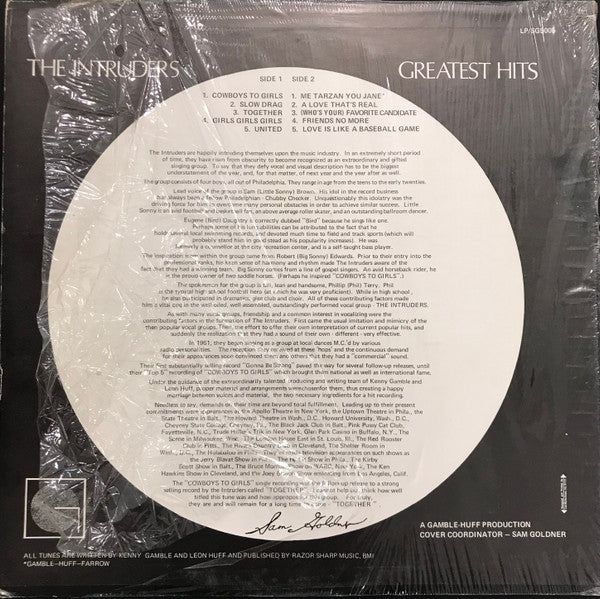 The Intruders - Greatest Hits (Vinyl, LP, Compilation) Very Good (VG) / Good Plus (G+)