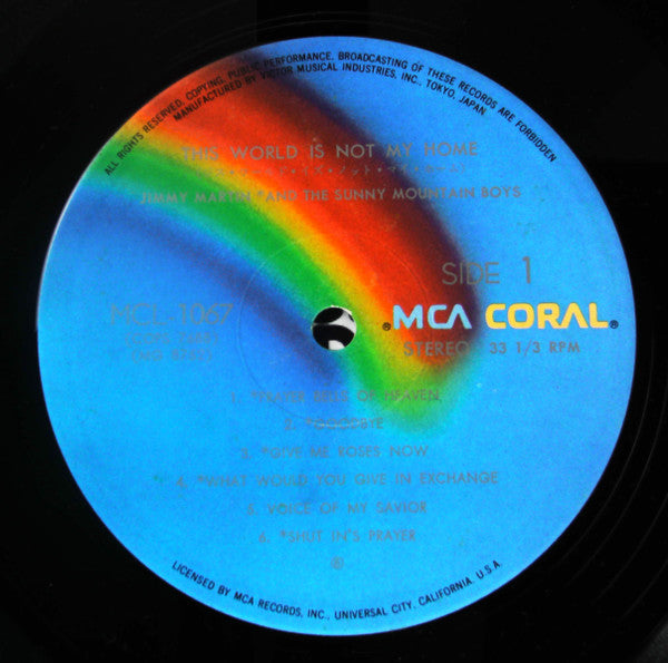 Jimmy Martin - This World Is Not My Home (Vinyl, LP, Album, Reissue) Very Good Plus (VG+) / Very Good (VG)