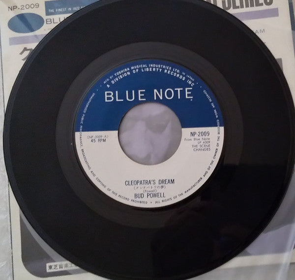 Bud Powell - Cleopatra's Dream / The Scene Changes (Vinyl, 7", 45 RPM, Single, Stereo) Very Good (VG) / Good Plus (G+)