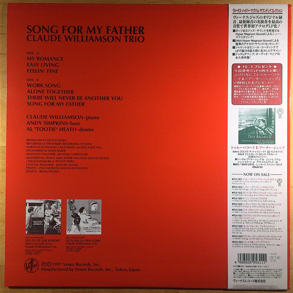 The Claude Williamson Trio - Song For My Father (Vinyl, LP, Album, Limited Edition, Stereo) Near Mint (NM or M-) / Near Mint (NM or M-)