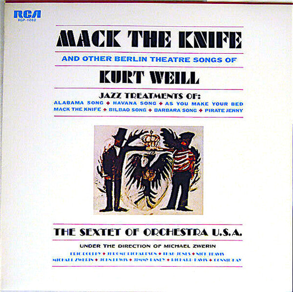 Kurt Weill - Mack The Knife And Other Berlin Theater Songs Of Kurt Weill (Vinyl, LP, Album, Stereo) Very Good Plus (VG+) / Very Good Plus (VG+)