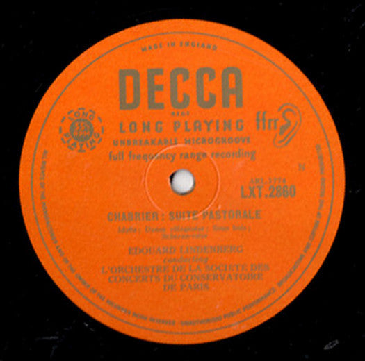 Emmanuel Chabrier - Suite Pastorale / Jeux D'enfants, La Jolie Fille De Perth (Vinyl, LP, Album, Mono) Very Good Plus (VG+) / Very Good Plus (VG+)