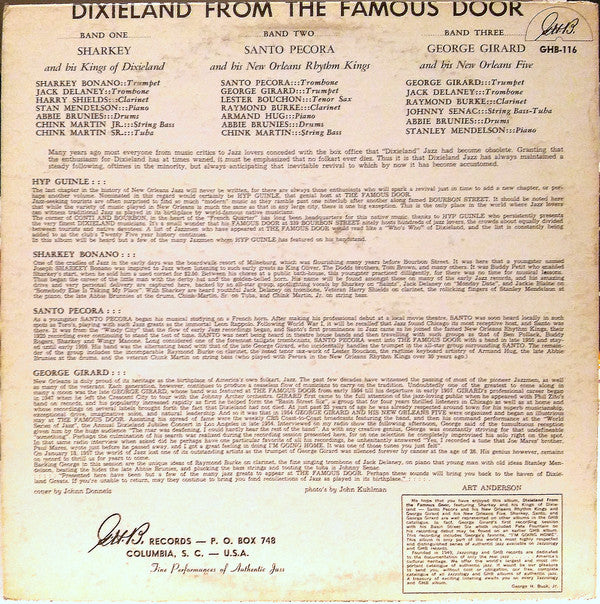 Various - Dixieland From The Famous Door (Vinyl, LP, Reissue) Very Good (VG) / Very Good (VG)