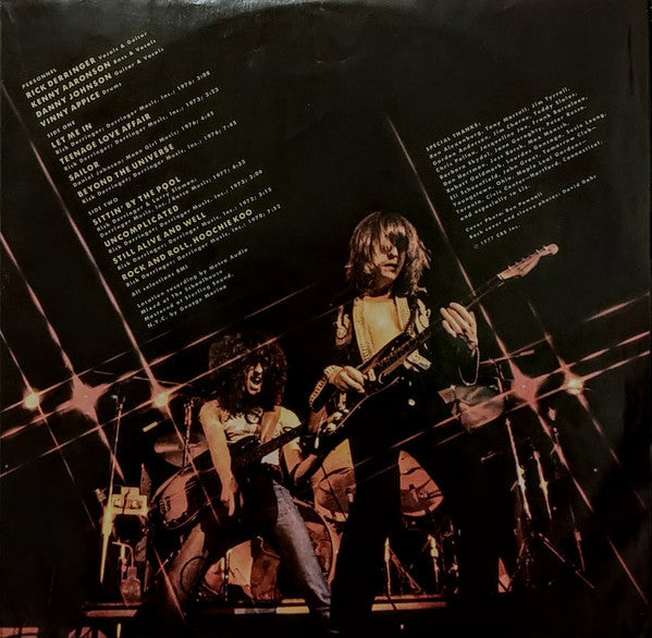 Derringer (2) - Live (Vinyl, LP, Album) Good Plus (G+) / Very Good (VG)