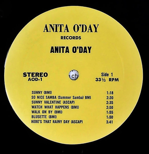 Anita O'Day - Anita and Rhythm Section (Vinyl, LP) Very Good Plus (VG+) / Very Good Plus (VG+)