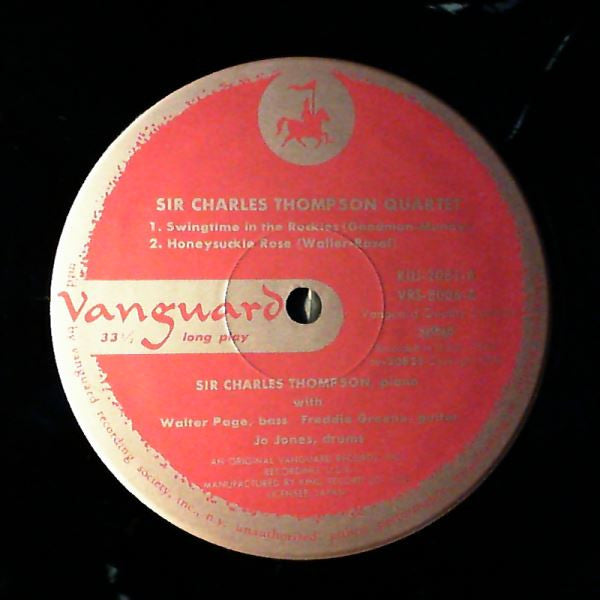 Sir Charles Thompson Quartet - Sir Charles Thompson Quartet (Vinyl, LP, Album, Reissue) Very Good Plus (VG+) / Near Mint (NM or M-)