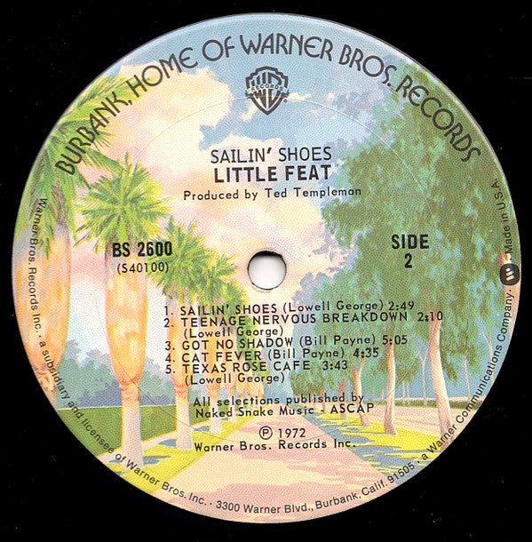 Little Feat - Sailin' Shoes (Vinyl, LP, Album, Repress) Very Good (VG) / Very Good (VG)