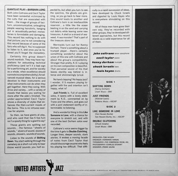 John Coltrane - Coltrane Time (Vinyl, LP, Album, Reissue, Stereo)