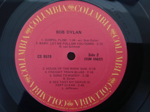 Bob Dylan - Bob Dylan (Vinyl, LP, Album, Reissue, Stereo) Very Good Plus (VG+) / Very Good (VG)