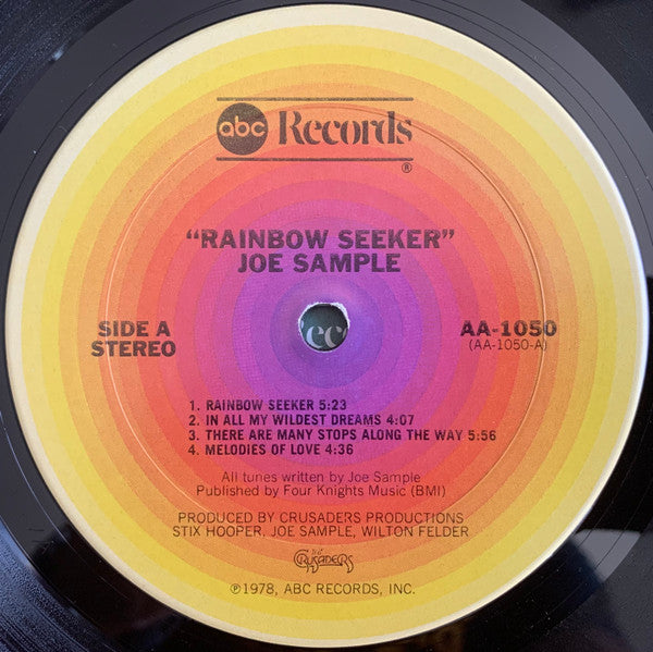 Joe Sample - Rainbow Seeker (Vinyl, LP, Album) Very Good Plus (VG+) / Very Good Plus (VG+)