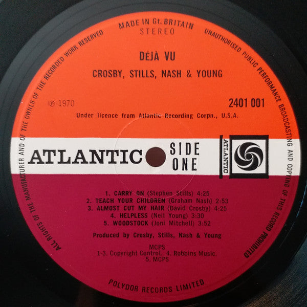 Crosby, Stills, Nash & Young - Déjà Vu (Vinyl, LP, Album, Stereo) Good Plus (G+) / Good Plus (G+)