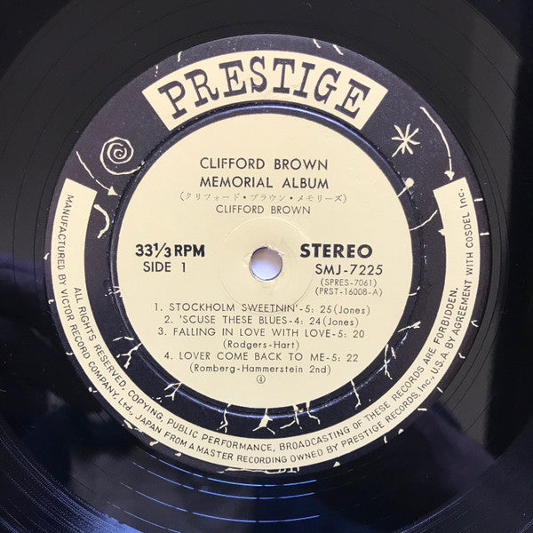 Clifford Brown - Clifford Brown Memorial Album (Vinyl, LP, Compilation, Reissue, Remastered) Very Good Plus (VG+) / Very Good Plus (VG+)