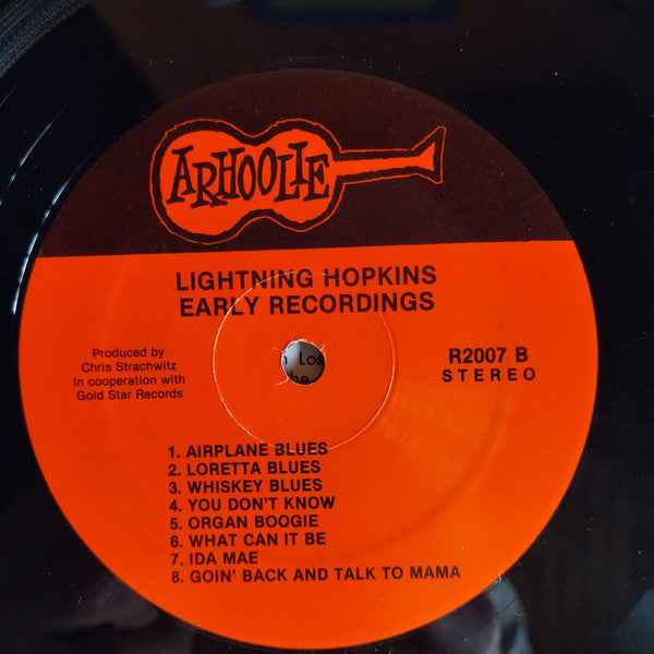 Lightnin' Hopkins - Early Recordings (Vinyl, LP, Album, Compilation...