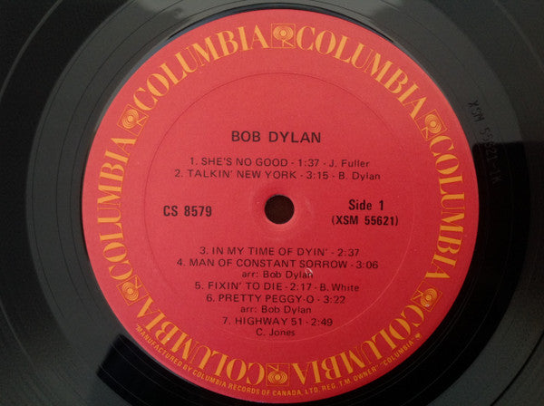 Bob Dylan - Bob Dylan (Vinyl, LP, Album, Reissue, Stereo) Very Good Plus (VG+) / Very Good (VG)