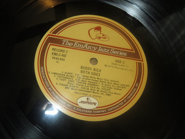 Buddy Rich - Both Sides (2xVinyl, LP, Compilation, Remastered, Stereo, Mono) Very Good (VG) / Very Good (VG)