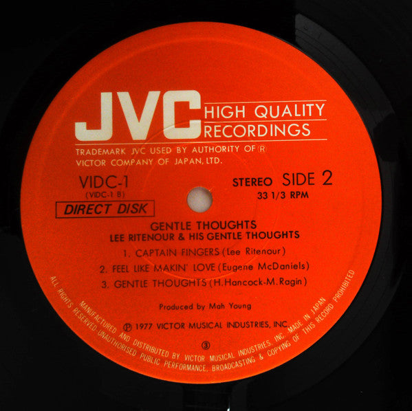 Lee Ritenour - Lee Ritenour & His Gentle Thoughts (Vinyl, LP, Album)