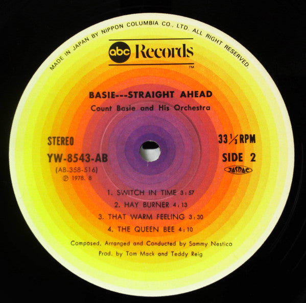 Count Basie Orchestra - Basie Straight Ahead (Vinyl, LP, Album, Repress) Very Good Plus (VG+) / Very Good (VG)