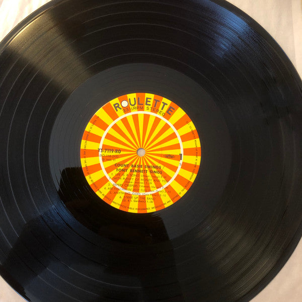 Count Basie - Count Basie Swings / Tony Bennett Sings (Vinyl, LP, Album, Stereo) Very Good (VG) / Very Good (VG)