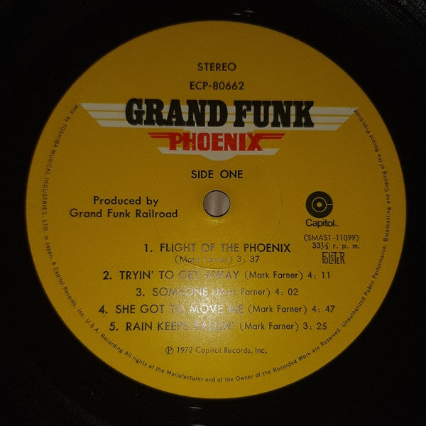 Grand Funk Railroad - Phoenix (Vinyl, LP, Album, Stereo)