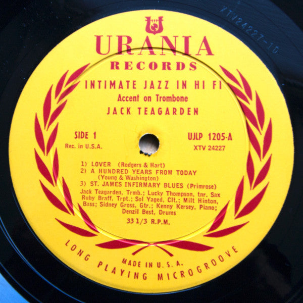 Jack Teagarden - Accent On Trombone (Vinyl, LP, Album, Mono) Very Good (VG) / Poor (P)