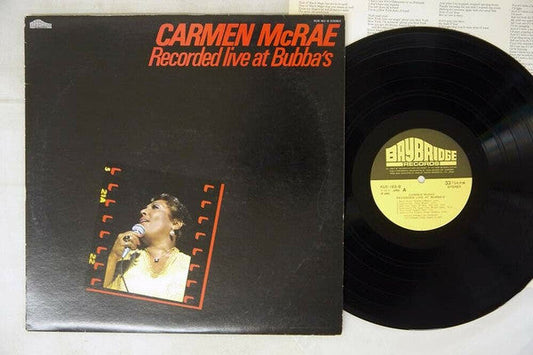 Carmen McRae - Recorded Live At Bubba's (Vinyl, LP, Album, Stereo) Very Good Plus (VG+) / Very Good Plus (VG+)