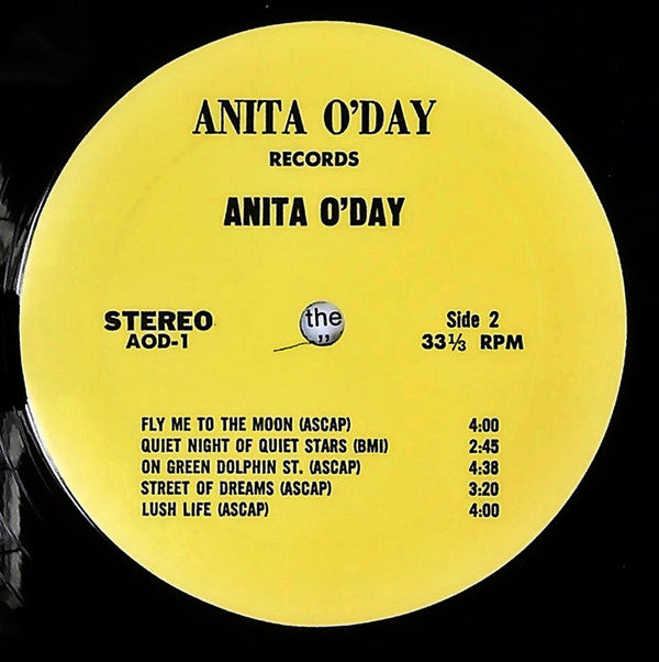 Anita O'Day - Anita and Rhythm Section (Vinyl, LP) Very Good Plus (VG+) / Very Good Plus (VG+)