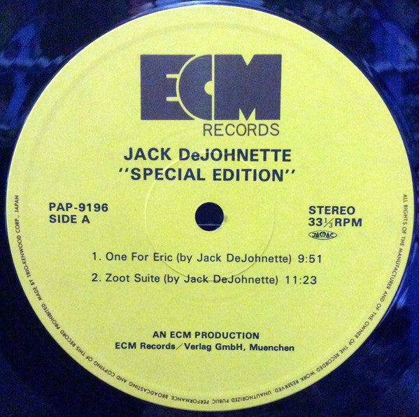 Jack DeJohnette - Special Edition (Vinyl, LP, Album, Stereo)