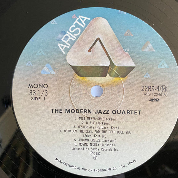 The Modern Jazz Quartet - Modern Jazz Quartet (Vinyl, LP, Album, Reissue, Remastered, Mono) Near Mint (NM or M-) / Very Good Plus (VG+)