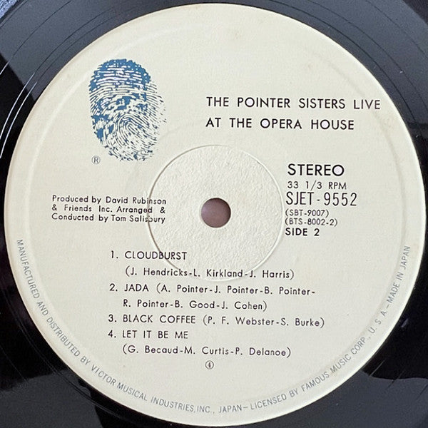 Pointer Sisters - The Pointer Sisters Live At The Opera House (2xVinyl, LP, Album, Stereo) Good Plus (G+) / Good Plus (G+)