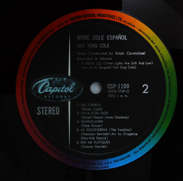 Nat King Cole - More Cole Español (Vinyl, LP, Album) Very Good (VG) / Very Good (VG)