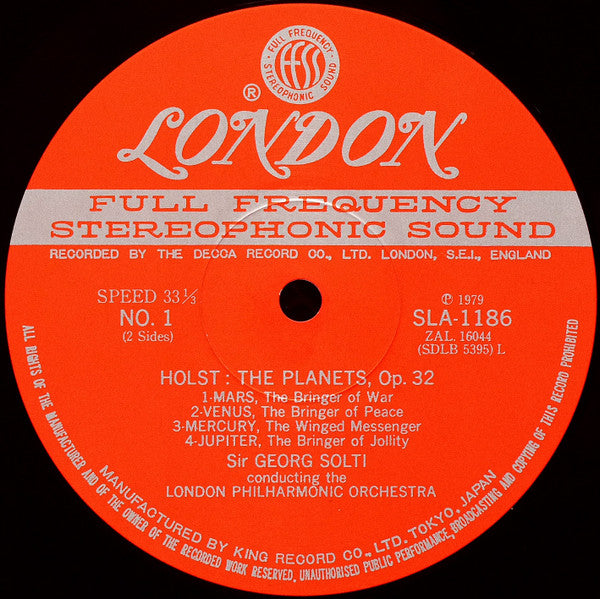 Gustav Holst - The Planets (Vinyl, LP, Stereo)
