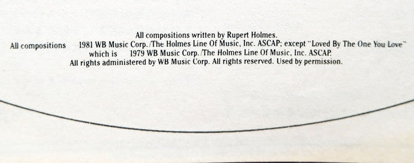 Rupert Holmes - Full Circle (Vinyl, LP, Album, Stereo)